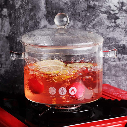 🍲 GlassChef™ | Olla de Vidrio Templado Premium 🔥 Elegancia y Resistencia en tu Cocina 👨🍳